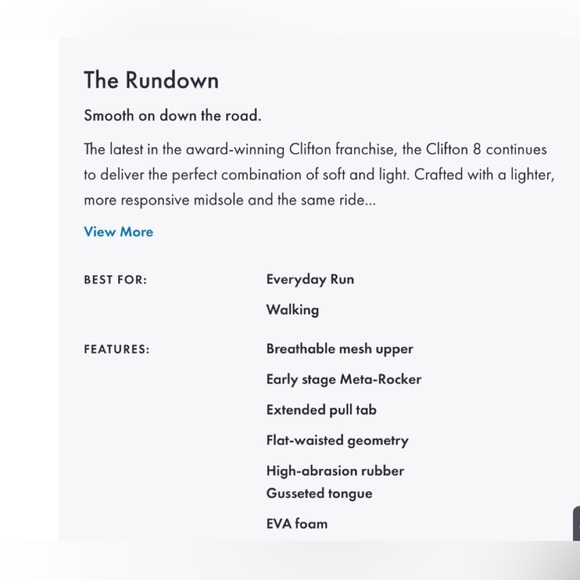 Hoka NIB Women’s CLIFTON 8 Shoes Size 9D Wide Width - Picture 10 of 10